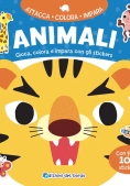 Immagine 0 di Animali. Attacca Colora Impara