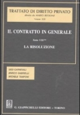 Immagine 0 di Contratto In Generale Tomo 8 Risoluzione