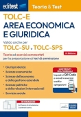 Immagine 0 di Area Economica E Giuridica Tolc-e - Teoria + Esercizi