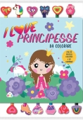 Immagine 0 di I Love Principesse Da Colorare Con Gommine