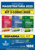 Immagine 0 di Kit Codici 3vol.2025 Magistratura