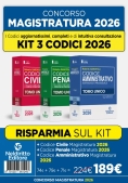 Immagine 0 di Kit 3v - Codici Magistratura 2026