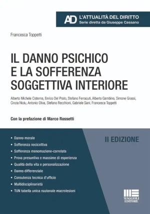 Danno Psichico Sofferenza Sogg.interiore fronte