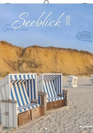 Calendario 2026 Sea View Cm 30x30 fronte