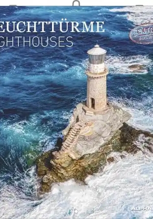Calendario 2026 Lighthouses Cm 30x30 fronte