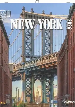Calendario 2026 New York Cm 30x30 fronte
