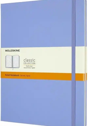 Notebook Xl Ruled Hard Hydrangea Blue fronte