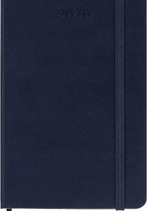 12m Weekly Notebook Pocket Sapphire Blue Hard Cover fronte