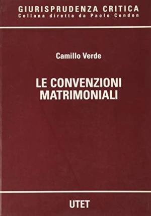 Convenzioni Matrimoniali (le) fronte