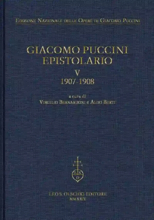 Giacomo Puccini Epistolario V fronte