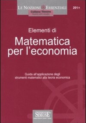 Matematica Per L'economia fronte