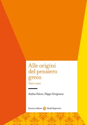 Alle Origini Del Pensiero Greco fronte