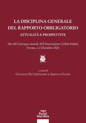 Disciplina Generale Rapporto Obbligator. fronte