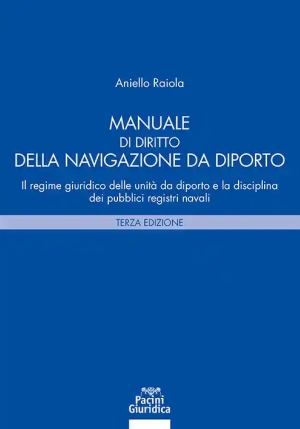 Manuale Diritto Navigazione Da Diporto fronte