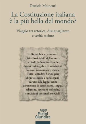 Costituzione Italiana E' La Piu' Bella Del Mondo fronte