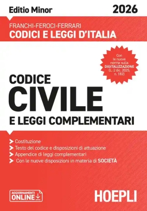 Codice Civile Minor 2026 Leggi Compl. fronte