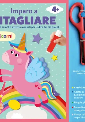 Imparo A Ritagliare. Gli Unicorni fronte
