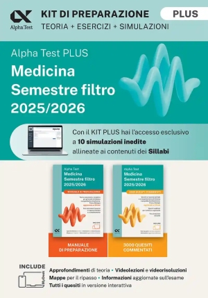 Medicina - Semestre Filtro - Kit Plus Di Preparazione fronte