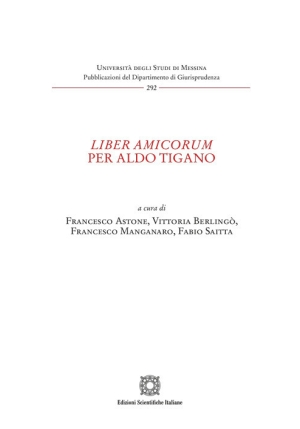Liber Amicorum Per Aldo Tigano fronte
