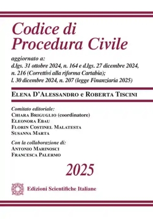 Codice Procedura Civile 2025 fronte