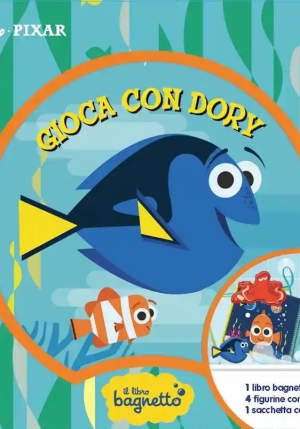 Gioca Con Dory. Il Libro Bagnetto. Ediz. A Colori. Con Borsetta A Rete. Con 4 Figurine Con Ventosa fronte