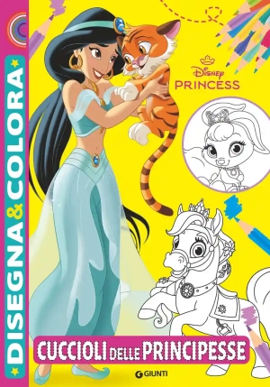 Cuccioli Delle Principesse. Disegna E Colora fronte
