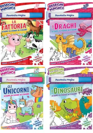 Disegni Magici - Unicorni - Fattoria - Dinosauri - Draghi fronte