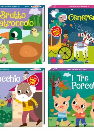 Prime Fiabe Pop: Il Brutto Anatroccolo-cenerentola-i Tre Porcellini-pinocchio (4 Titoli Sfusi) fronte