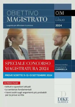 Rivista Obiettivo Magistrato 7-2024 fronte