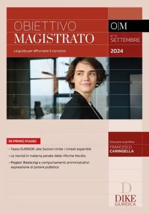 Rivista Obiettivo Magistrato 9-2024 fronte