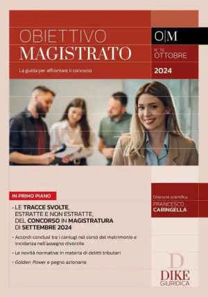 Rivista Obiettivo Magistrato 10-2024 fronte