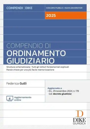 Compendio Ordinamento Giudiziario 2025 fronte