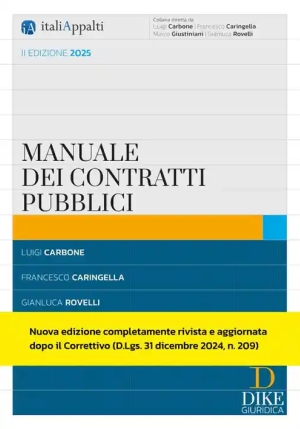 Manuale Dei Contratti Pubblici 2ed.2025 fronte