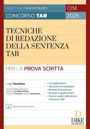 Tecniche Redazione Sentenza Tar Pr.scrit fronte