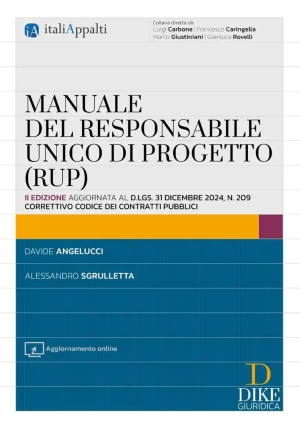 Manuale Responsabile Unico Progetto Rup fronte