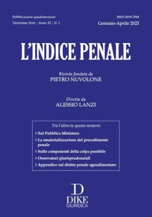 Indice Penale 1-2025 fronte