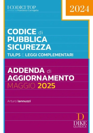 Addenda Codice Pubblica Sicurezza 52025 fronte