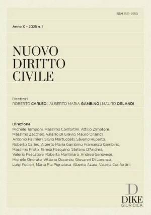 Nuovo Diritto Civile 1-2025 fronte