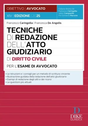 Tecniche Redazione Atto Giud.civile 2025 fronte