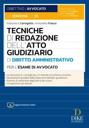 Tecniche Redazione Atto Giud.amm.vo 2025 fronte