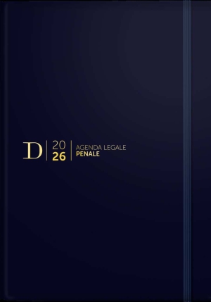Agenda Legale 2026 - Vellutata Dark Blue fronte