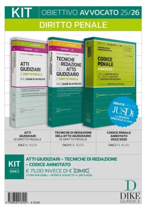 Kit Obiettivo Avvocato 2526 Pen.3 Vol. fronte