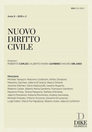 Nuovo Diritto Civile 2-2025 fronte