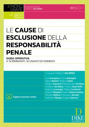 Cause Esclusione Responsabilita' Penale fronte