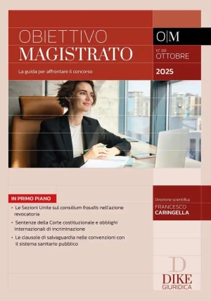 Rivista Obiettivo Magistrato 8-2025 fronte