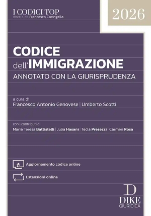 Codice Dell'immigrazione - Annotato fronte