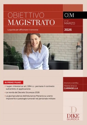Rivista Obiettivo Magistrato 3-2026 fronte