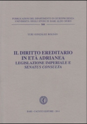 Il Diritto Ereditario In Eta' Adrianea fronte