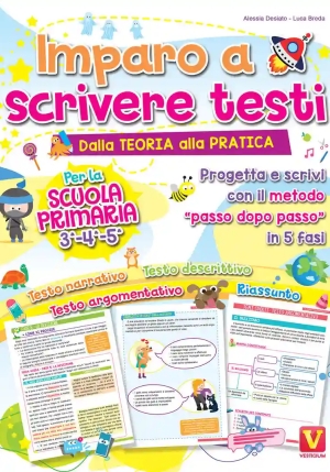 Imparo A Scrivere Testi 3-5 fronte