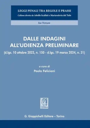 Dalle Indagini All' Udienza Preliminare fronte